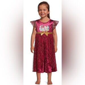 Disney Princess holiday fantasy Dress for girls Halloween costume size 5T pjs